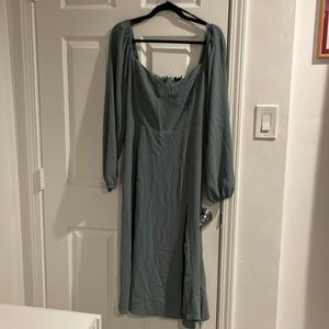 Forever 21 Sweetheart Ruched Back Dress